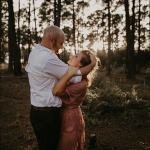 Honey Punch Coral Maxi Lace Romper Dress